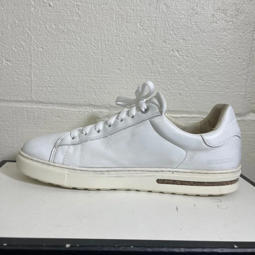 Birkenstock Bend Low White Leather Comfort Sneaker Lace up Women's 41 EU/10 US - Picture 5 of 10